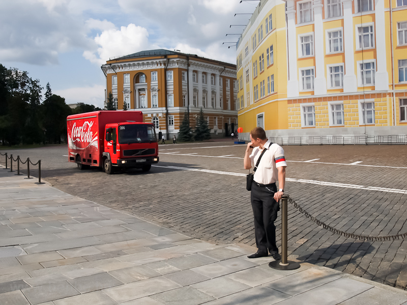 Coca-Cola teherautó a Kreml fotó