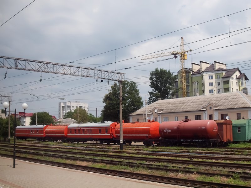 Tűzoltvonat szerelvnye Ternopilban fot