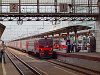rkezs Moszkvba - a csarnokba itt csak a tvolsgi vonatok llhatnak be, az Elektricska megll a peronzrnl: RŽD ER2T-7182 Moszkva Kievszakjn