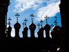 A Rizpolozsenije-templom hagymakuploi a Kremlben