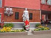 A monument of the Great Patriotic War just in front of our window in the hostel