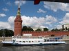 Boatride on the Moskva river - the Kremlin of Moscow