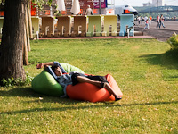 Moszkva a parkokról szól, a Gorkíj park rengeteg lehetőséget kínál, órákat el tudtunk tölteni benne (bár mi nem alvással, mert hatékonyság-mániások vagyunk, és az alvás nem hatékony)