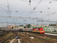 Az RŽD ЧМЭ3-6858 Moszkva Kazanszkíj pályaudvaron