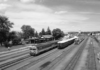 Our BCmot train at Balassagyarmat (with M32 2040 and Bzmot 181)