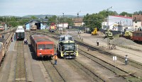 Our BCmot train at Balassagyarmat (with M32 2040 and Bzmot 181)