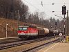 Az ÖBB 1144 284 pályaszámú mozdonya egy vegyes tehervonattal a Bécsi Erdő híres kirándulóhelyén, Rekawinkelben