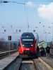 Az ÖBB 4124 030-0 pályaszámú Talent motorvonata érkezett Vulkapordány állomásra (Wulkaprodersdorf, Ausztria)