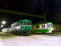 Az LVII 85 pályaszámú Tigris mozdony és az MIX/A 826 pályaszámú <q>Csinos</q> motorvonat Szentendrén
