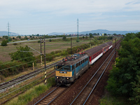 The MV-TR 431 153 is hauling a domestic Slovakian stopping train near Prkny-Nna