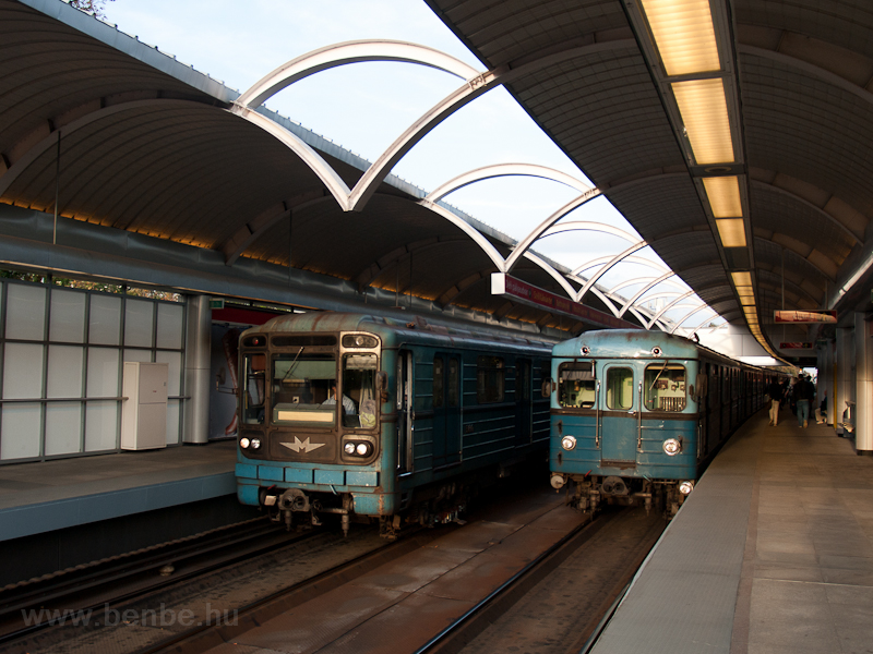 Russian metro trains at Pil photo