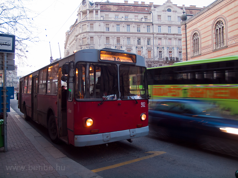 Type ZIU-9 trolleybus at th photo