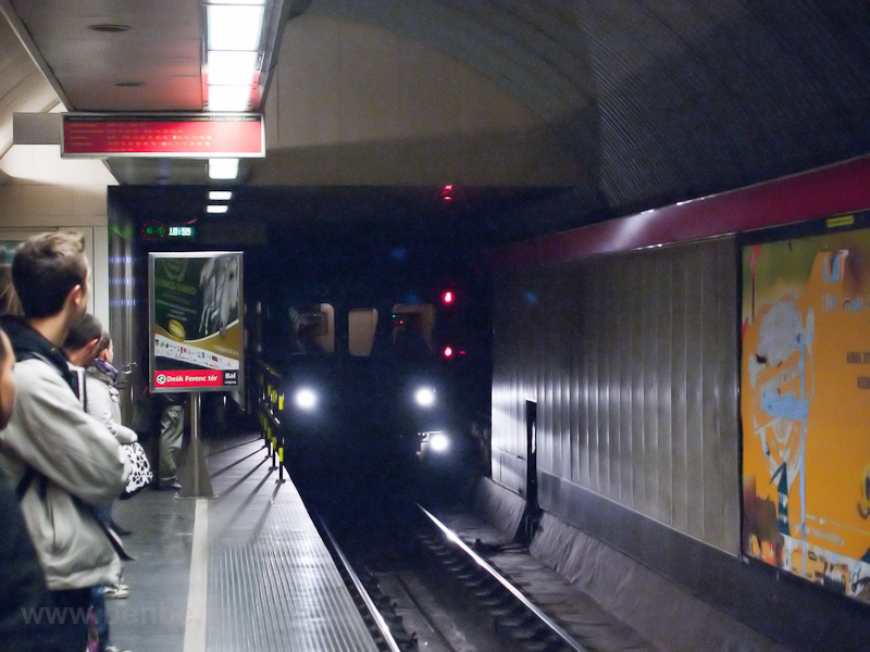 An EV3 metro is turning bac photo