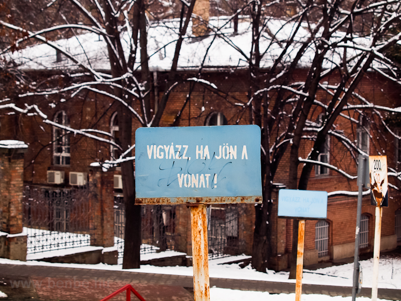 Old railway signs - Beware photo