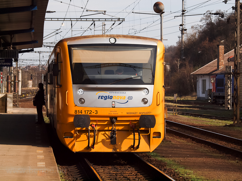 A ČD 814 172-3 regionova Kraloupy nad Vltavouban
 fot