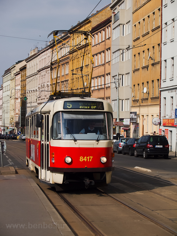 A 8417-es Tatra T3-as Žižkovnl
 fot