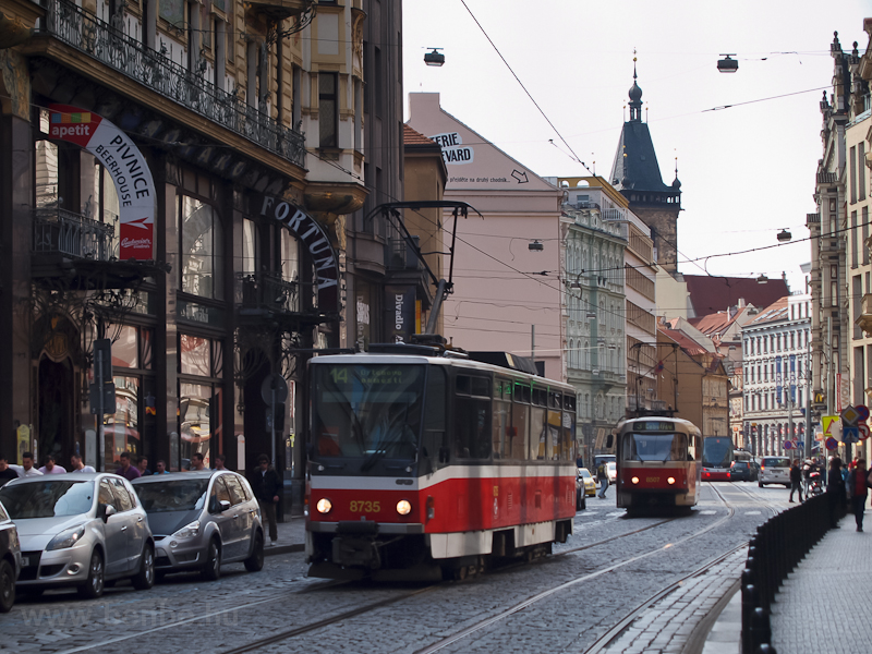 T6A2 and T3 streetcars at P photo