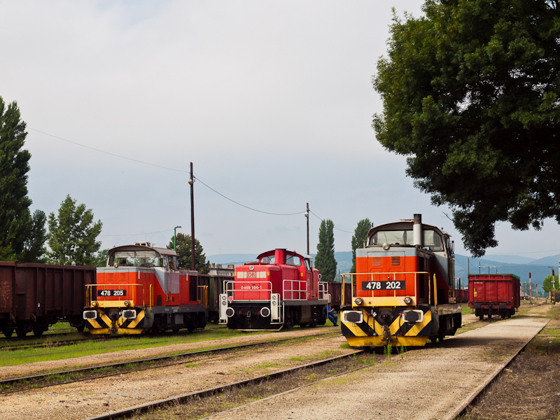 A MV-TR 478 205, a 478 202 s a DB Schenker 469 104-1 Tokodon
 fot