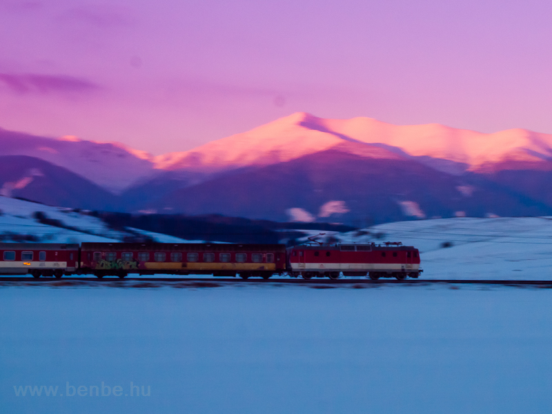 A fast train hauled by a &# photo