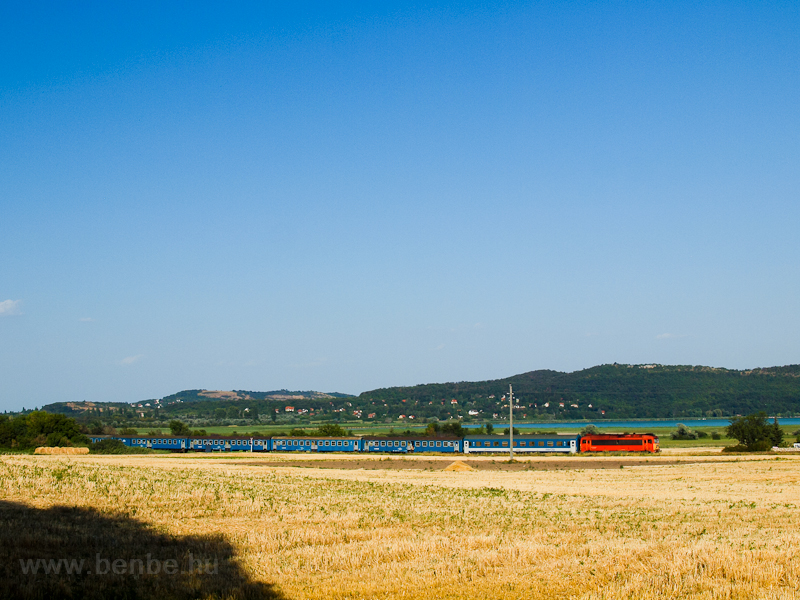 Fast train and the Balaton picture