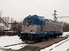 The ČD 380 017-4 multi-system electric locomotive is undergoing its test runs in Hungary – photo taken at Veresegyház station