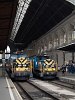 The electric shunters 460 036 and 460 023 seen at Budapest-Keleti