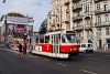 Tatra T3 tramcar number 8520 seen on the Vltava embankment near Charles bridge