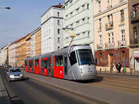 The Škoda 14T number 9169 seen at Praha-Žižkov