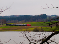 The NÖVOG V12 (ex ÖBB 2095.012) seen between Weitra and Alt-Weitra