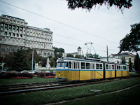 Bengáli historic tram with the Buda palace