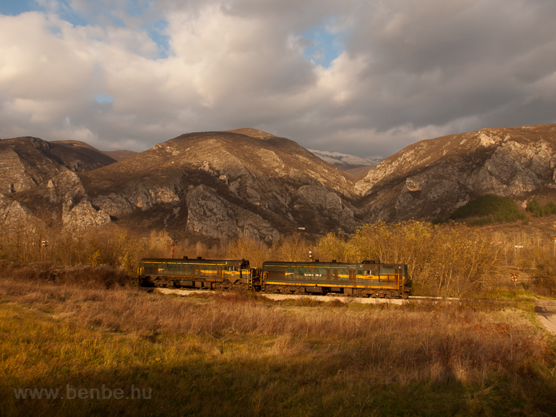 Two Kennedy locomotives seen between Crvena Reka and Ostrovica photo