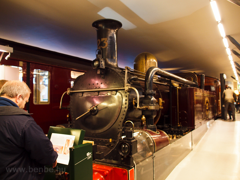 The steam locomotive of the Metropolitan Railway at the London Transport Museum photo