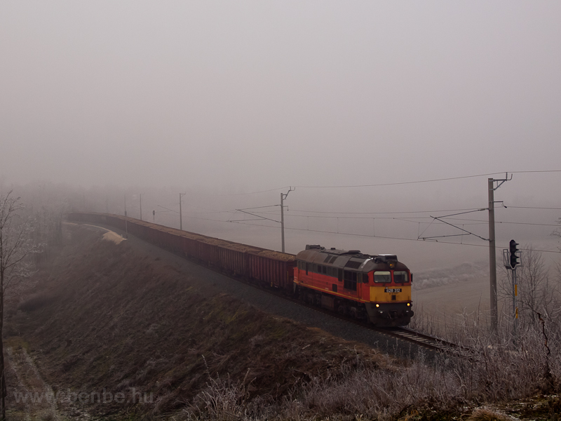 The MÁV-START 628 312 seen hauling a sugar beet freight train near Vasvár photo