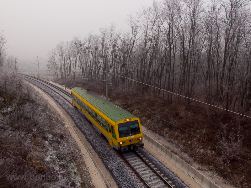 The GYSEV 247 505 seen between Vasvr and Pcsony photo