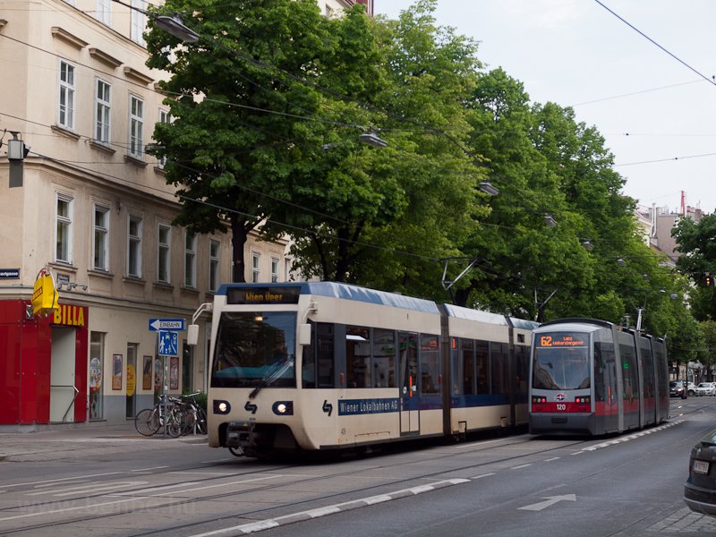 A Wiener Lokalbahnen Bombardier szerelvnye (409-es kocsi)
 fot