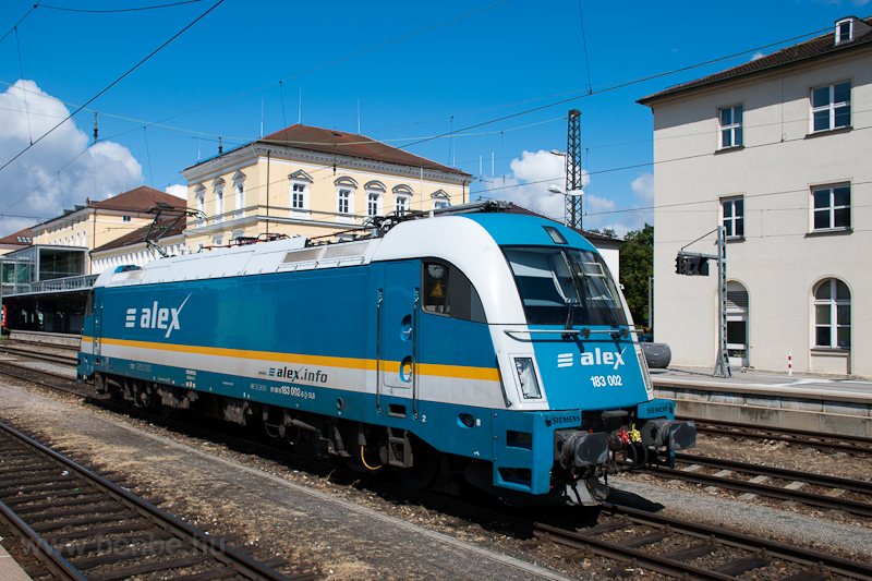 Az Alex 183 002 Regensburg Hbf állomáson
 fotó