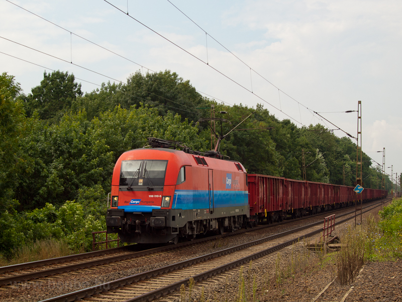 Az RCH 1116 010-8 Mezőkeresztes-Mezőnyárádon üres, Visontáról érkezett lignitvonattal
 fotó