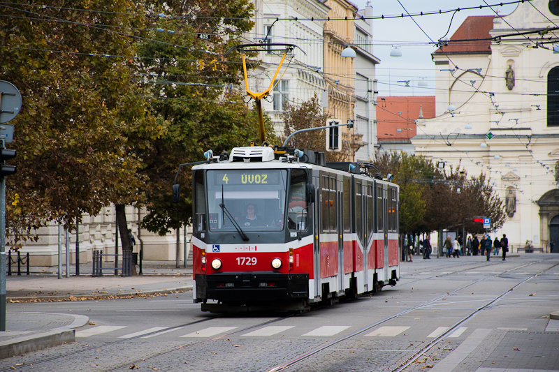 A refurbished KT8D5 type tram at Brno photo