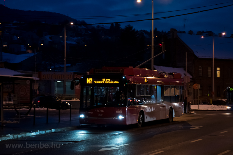 The youngest historic vehicle of the world: the Solaris Trolllino 8014 was used to recreate the 85 years old buda trolleybus, this time seen at Bcs t/Vrsvri t stop photo