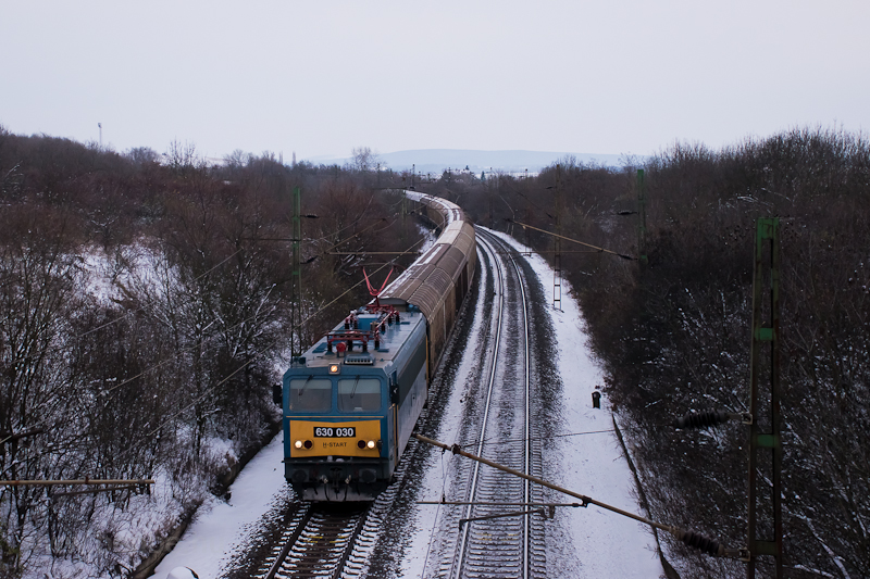 The MV 630 030 seen hauling a freight train between Szr and Szrliget photo