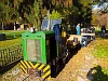 The Kemence Forest Museum Railway MOFA-1 is seen hauling the track maintenance train near Vilati