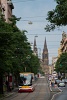 Škoda 15T together with the church at Namesti Mru at Prague