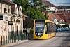 A 2227 pályaszámú CAF villamos a Bécsi úton a 17-es vonalon
