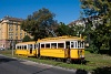 The BKV Budapest woodframe historic tram number 2806 with a class EP trailer seen at Tabn, Krisztina krt