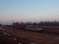 The MÁV-START 480 024 seen hauling a coal train between Rácalmás and Dunaújváros