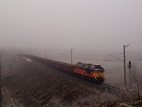 The MÁV-START 628 312 seen hauling a sugar beet freight train near Vasvár