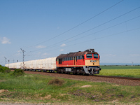 The 628 332 seen hauling an OMYA train near Füzesabony
