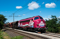 Sziget Fesztivl - Island of Freedom locomotive of Krpt Vast (road number 459 022) seen at the Szentendre HV between Pomz and Szabadsgtelep