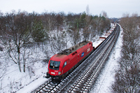 Az ÖBB/Rail Cargo Hungária 1116 002 Szár és Bicske között
