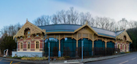 Zugliget, horse tram terminus - panoramic image